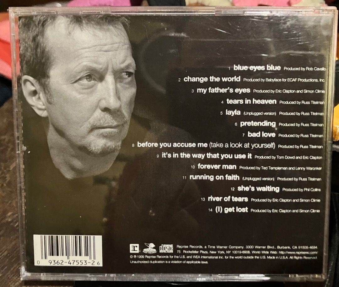 Eric Clapton Chronicles: The Best of Eric Clapton CD (Category: CDs & DVDs) located in Makati City. Submitted by zek2zoe (Listing ID 1457337452, Image 2). Description: Selling from my personal/family collection. - CD/case in very good and working condition - Original, Pressed in the USA, year 1999 - Eric Clapton Chronicles: The Best of Eric Clapton CD - Includes hit songs: 'Layla' (unplugged version), 'Tears in Heaven', 'Wonderful Tonight' - Perf
