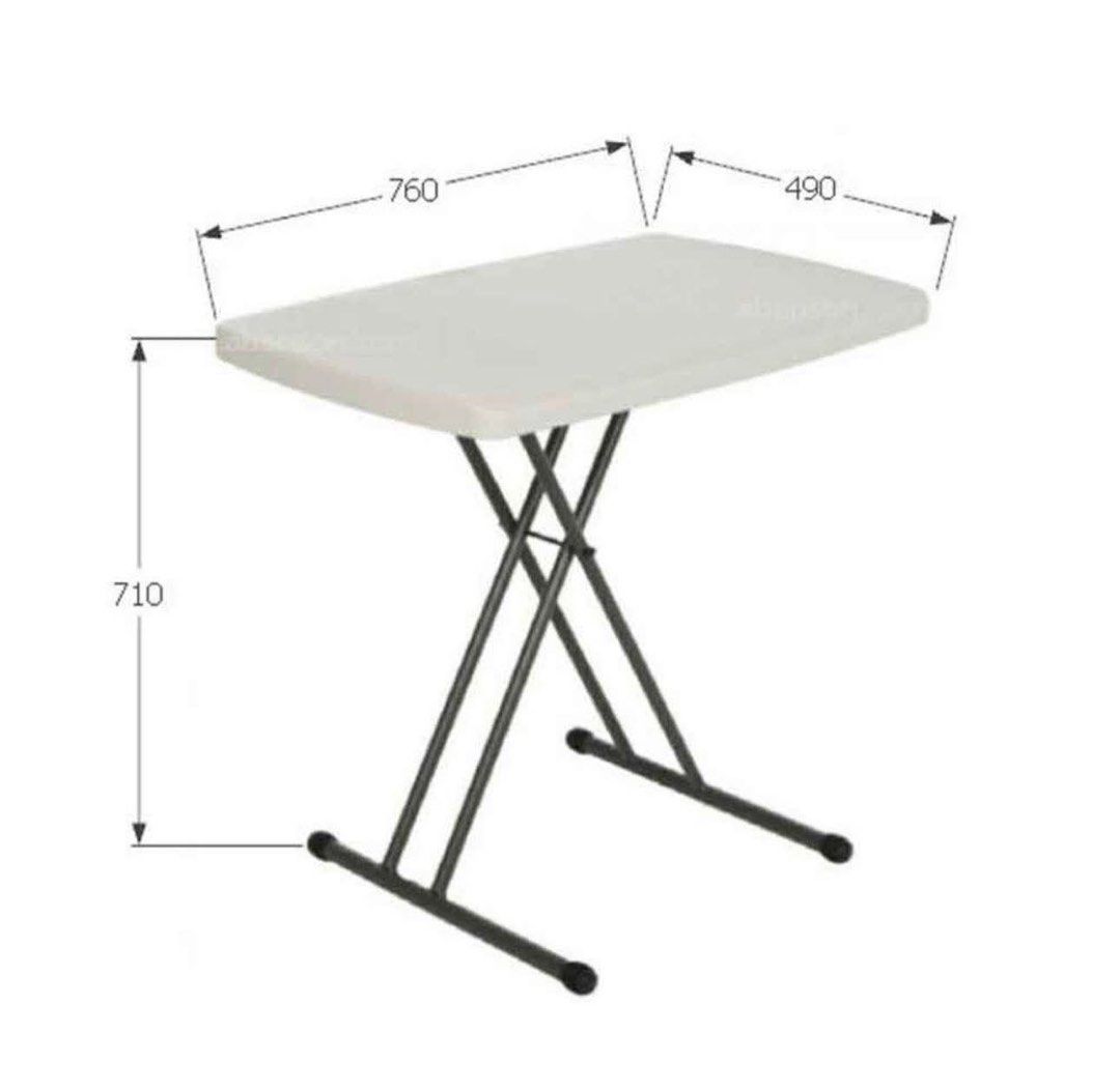 Folding Table and Chair Set - White (Category: Tables & Sets) located in Manila. Submitted by jennytyu (Listing ID 1457508699, Image 1). Description: Selling a white folding table and chair set. Table dimensions: 760mm x 490mm x 710mm height. Chair dimensions: 47cm width, 45cm depth, 88cm height. Great for small spaces or extra seating. Folds for easy storage. White colour. Set table & chair.