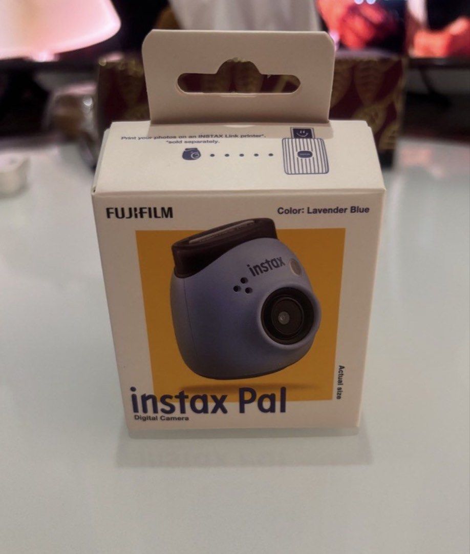 Fujifilm Instax Pal Digital Camera - Lavender Blue (Category: Cameras) located in Makati City. Submitted by shukufukucy (Listing ID 1457429320, Image 1). Description: - Fujifilm Instax Pal digital camera - Color: Lavender Blue - Super compact and portable design - Capture photos and create animations from photo sequences - Customizable pre-shutter sounds - Includes charging cable and user guide.