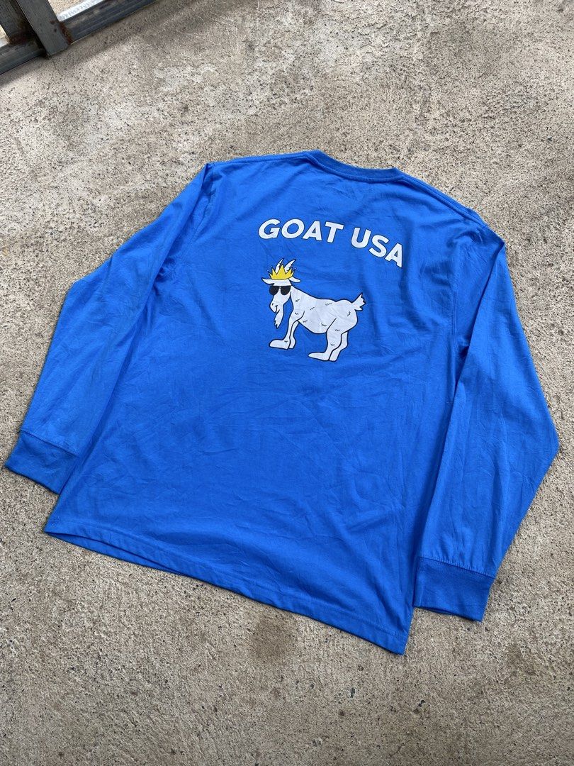 Goat USA (Category: Tshirts & Polo Shirts ) located in Bayombong. Submitted by fliptique (Listing ID 1457475974, Image 3). Description: Goat USA Long Sleeve Excellent Condition Size : Large Dimes : 22.5”x29.5” Shoulder To Shoulder : 20” Sleeve Length : 25” Hem : 21.5” Color Rate : 10 Issue : ❌❌❌ 450 + sf Nueva Vizcaya Loc Hit a message if interested .