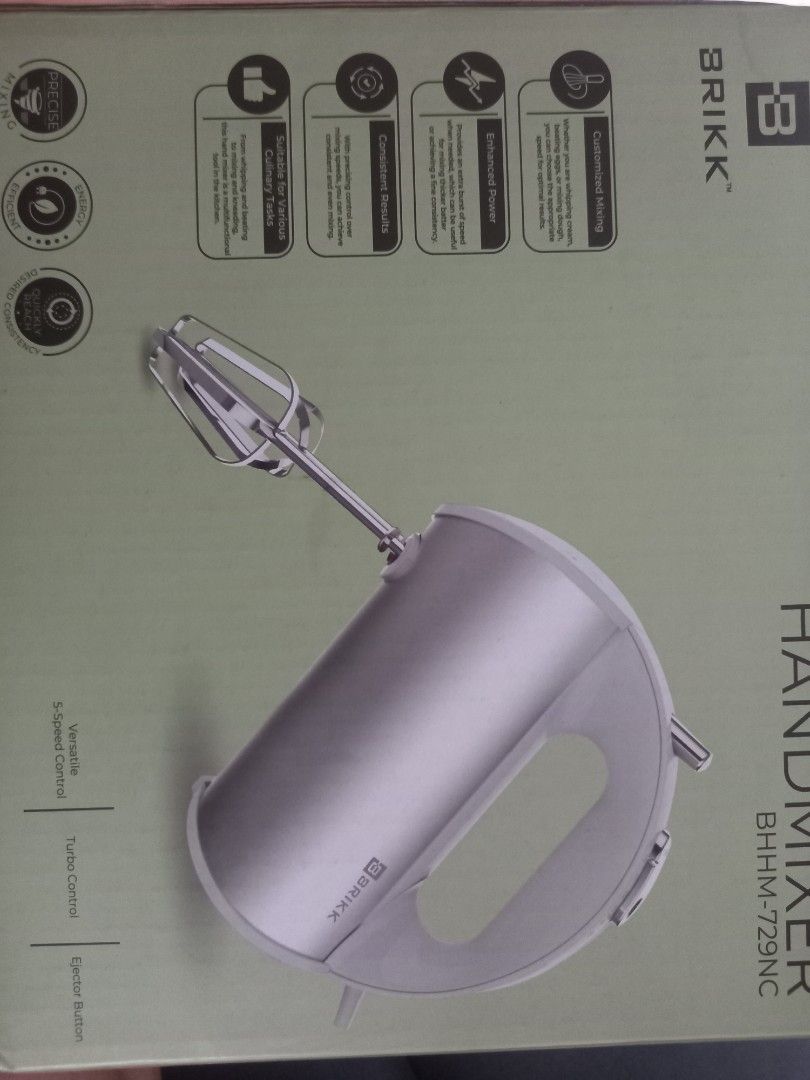 Hand Mixer (Category: Other Kitchenware & Tableware) located in Quezon City. Submitted by sadeem26 (Listing ID 1457356260, Image 1). Description: These two hand mixer are both new, never been used. Range price is between 1200.00 pesos to 1500.00 only. It's already cheap for It's brand..