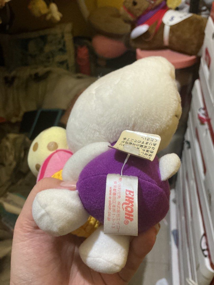 2003 Hello Kitty Plush Toy with Ice Cream (Category: Plushies & Soft Toys) located in Marikina City. Submitted by raikee (Listing ID 1457464381, Image 3). Description: May part na need wash sa bandang paa. Super cute Kitty plush toy with an ice cream cone! She's wearing a purple dress and has a purple bow. Approximately 6inches Sf included if via JnT with in metro manila and nearby city. Vis/min add 50php MOP: Gcash,Maya or GoTyme MOD: JnT Same d