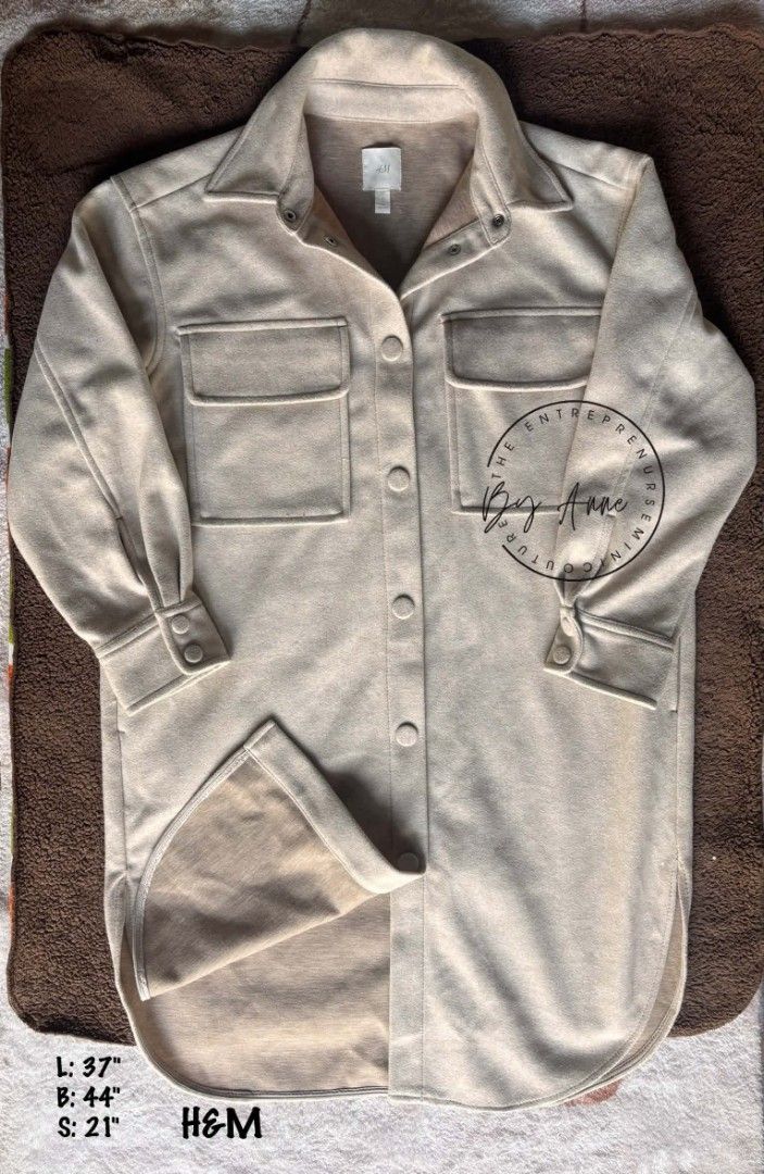 H&M Autumn Winter Coat Small-Medium (Category: Coats, Jackets and Outerwear) located in Quezon City. Submitted by theentreprenurse (Listing ID 1457420578, Image 3). Description: 𝘼𝙐𝙏𝙊 𝙋𝘼𝙎𝙎 𝙏𝙊 𝙇𝙊𝙒 𝘽𝘼𝙇𝙇𝙀𝙍𝙎 📣 ʙʀᴀɴᴅ: h&m ꜱɪᴢᴇ: small-med (L: 37" B: 44") ᴍᴏᴘ: ɢᴄᴀꜱʜ color: Light beige ꜱʜɪᴘᴘɪɴɢ 🛒 (NO RUSH. I'm a working momma :) ) ▪︎ꜰʟᴀꜱʜ ᴇxᴘʀᴇꜱꜱ | J&T ▪︎ʟᴀʟᴀᴍᴏᴠᴇ|ɢʀᴀʙ ~ 𝚃𝚑𝚎𝚜𝚎 𝚌𝚕𝚘𝚝𝚑𝚎𝚜 𝚊𝚛𝚎 𝚊𝚕𝚛𝚎𝚊𝚍𝚢 𝚠𝚊𝚜𝚑𝚎𝚍. 𝙺