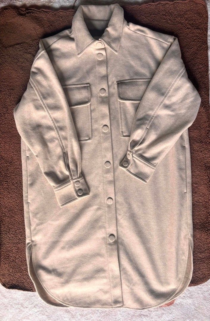 H&M Autumn Winter Coat Small-Medium (Category: Coats, Jackets and Outerwear) located in Quezon City. Submitted by theentreprenurse (Listing ID 1457420578, Image 2). Description: 𝘼𝙐𝙏𝙊 𝙋𝘼𝙎𝙎 𝙏𝙊 𝙇𝙊𝙒 𝘽𝘼𝙇𝙇𝙀𝙍𝙎 📣 ʙʀᴀɴᴅ: h&m ꜱɪᴢᴇ: small-med (L: 37" B: 44") ᴍᴏᴘ: ɢᴄᴀꜱʜ color: Light beige ꜱʜɪᴘᴘɪɴɢ 🛒 (NO RUSH. I'm a working momma :) ) ▪︎ꜰʟᴀꜱʜ ᴇxᴘʀᴇꜱꜱ | J&T ▪︎ʟᴀʟᴀᴍᴏᴠᴇ|ɢʀᴀʙ ~ 𝚃𝚑𝚎𝚜𝚎 𝚌𝚕𝚘𝚝𝚑𝚎𝚜 𝚊𝚛𝚎 𝚊𝚕𝚛𝚎𝚊𝚍𝚢 𝚠𝚊𝚜𝚑𝚎𝚍. 𝙺