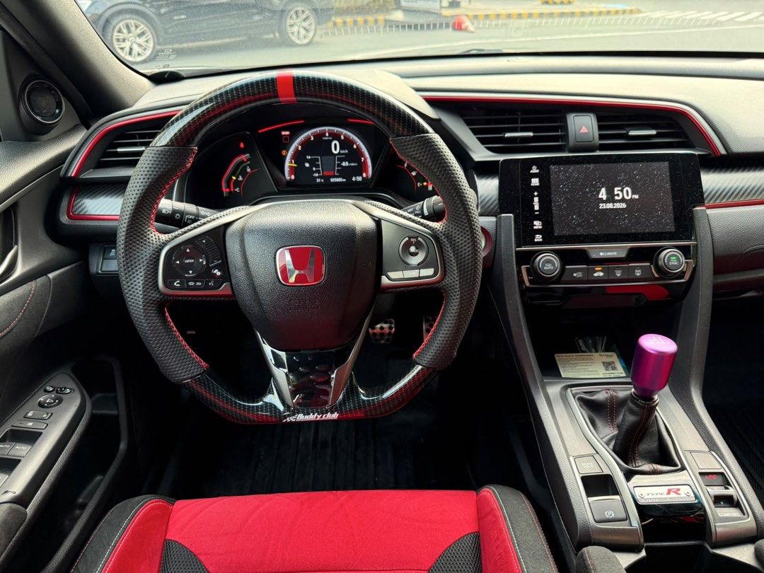 Honda Civic Type R 2018 jackani Manual (Category: Used Cars) located in Pasig City. Submitted by jackani (Listing ID 1457415631, Image 3). Description: 2018 Honda Civic FK8 Type R - 1st Owned - Low Mileage - HKS Spec L-2 Exhaust - PRL Intercooler - PRL Frontpipe - PRL Downpipe - PRL Chargepipes - Takeda Intake - Buddyclub CF Steering Wheel - Acuity Short Shifter - Ktuned ECU Reflash - Volk Rays TE37 OG 18x9.5 +42 - Advan Neova AD09 tires U can ca