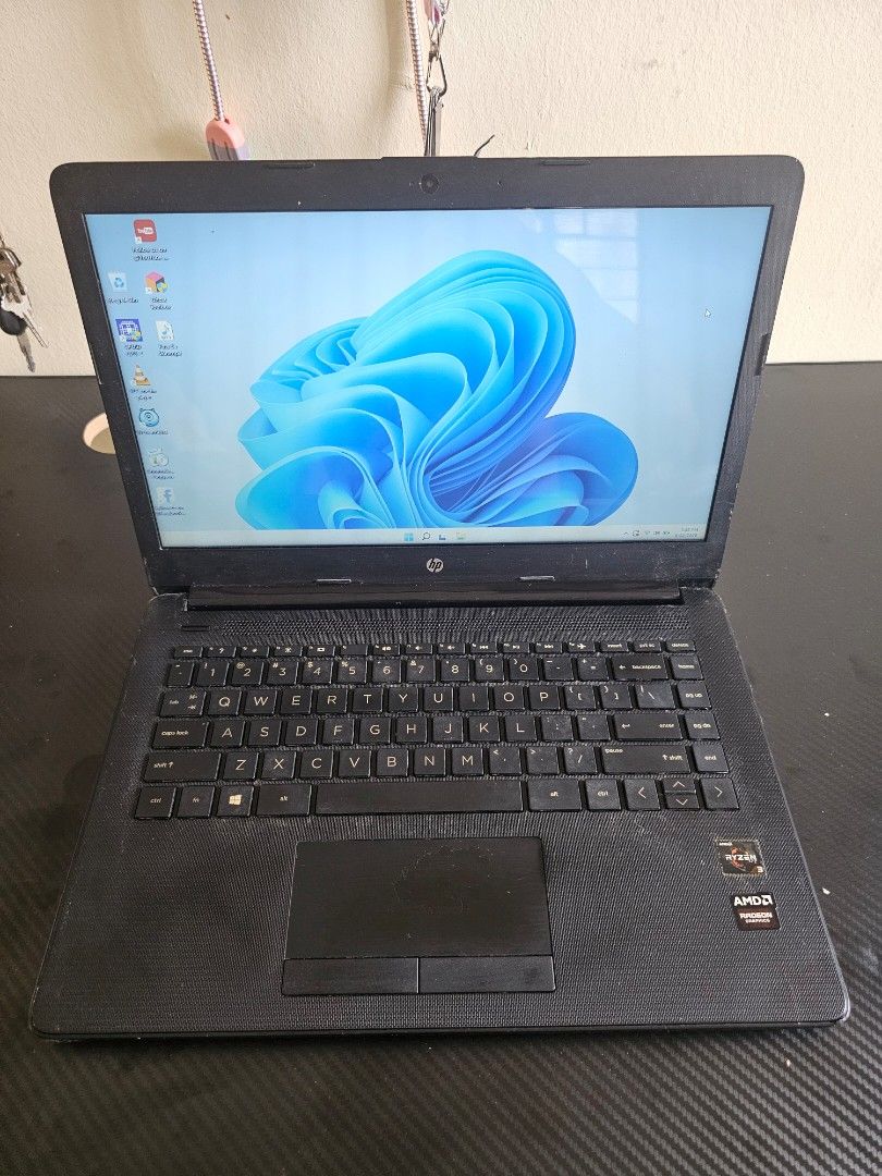 Hp 14-cm Ryzen 3 with Gpu (Category: Laptops & Notebooks) located in Bacoor. Submitted by ginaxis15 (Listing ID 1457484957, Image 1). Description: Rush Today Hp 14-Cm slimtype Last price: 3500 pass sa Lp pa working no defect good pa battery issue: Palmrest meron crack un lang specs: 14 inch slim wide Amd Ryzen 3-2200u 2.5ghz dual gpu Vega 3 512mb and Amd R5 2gb (render) 4gb ddr4 500gb hdd wifi ready bluetooth webcam hdmi port windows 11 with char