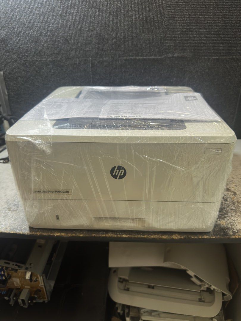 HP LaserJet Pro M402n Printer (Category: Printers, Scanners & Copiers) located in Makati City. Submitted by jtechs (Listing ID 1457480480, Image 3). Description: - HP LaserJet Pro M402n Monochrome Laser Printer - Network-ready for easy sharing - Compact and desk-friendly design - Fast and efficient printing - Ideal for home or office - Includes power cord - Ready for your printing needs.