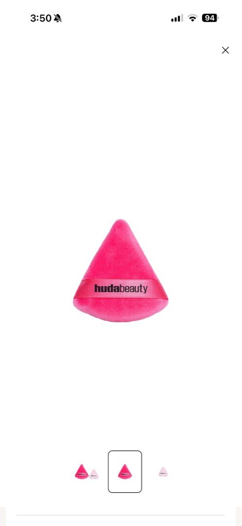 Huda Beauty Easy Bake Powder Puff Set (Category: Makeup) located in Santiago. Submitted by dobongsoon (Listing ID 1457406455, Image 2). Description: - Set of 2 Huda Beauty powder puffs - Includes one large and one small puff - Colors: Pink and light pink - Ideal for makeup baking and setting - Achieve a flawless finish.