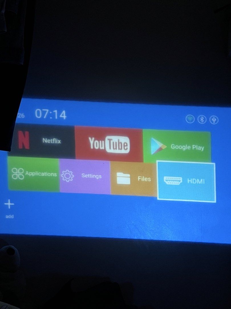 HY300 Pro Projector (Category: Projectors) located in Mandaluyong City. Submitted by nozenju (Listing ID 1457507218, Image 2). Description: - Has Youtube and Netflix (Haven’t tried) - Has speakers - No HDMI Cable Included - Better to use in a dark room - Used twice/thrice - Remote and charger cable include (Remote has few bite marks from cats but still functioning).