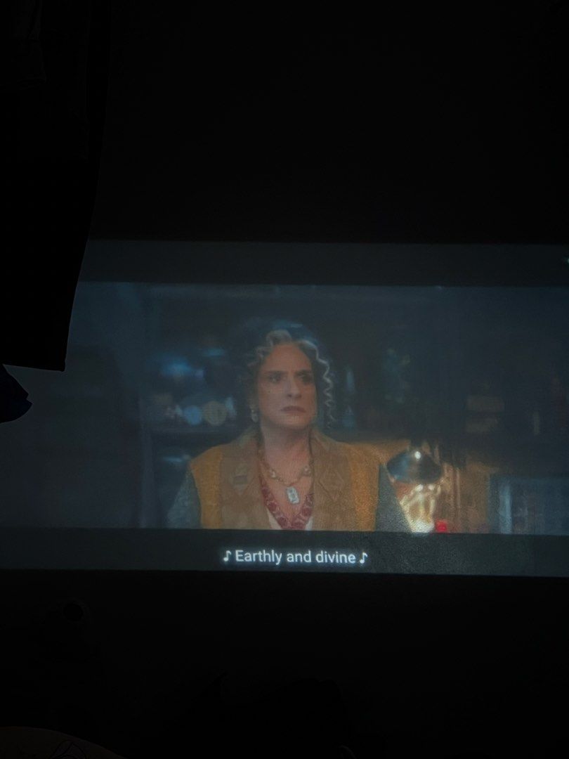 HY300 Pro Projector (Category: Projectors) located in Mandaluyong City. Submitted by nozenju (Listing ID 1457507218, Image 3). Description: - Has Youtube and Netflix (Haven’t tried) - Has speakers - No HDMI Cable Included - Better to use in a dark room - Used twice/thrice - Remote and charger cable include (Remote has few bite marks from cats but still functioning).