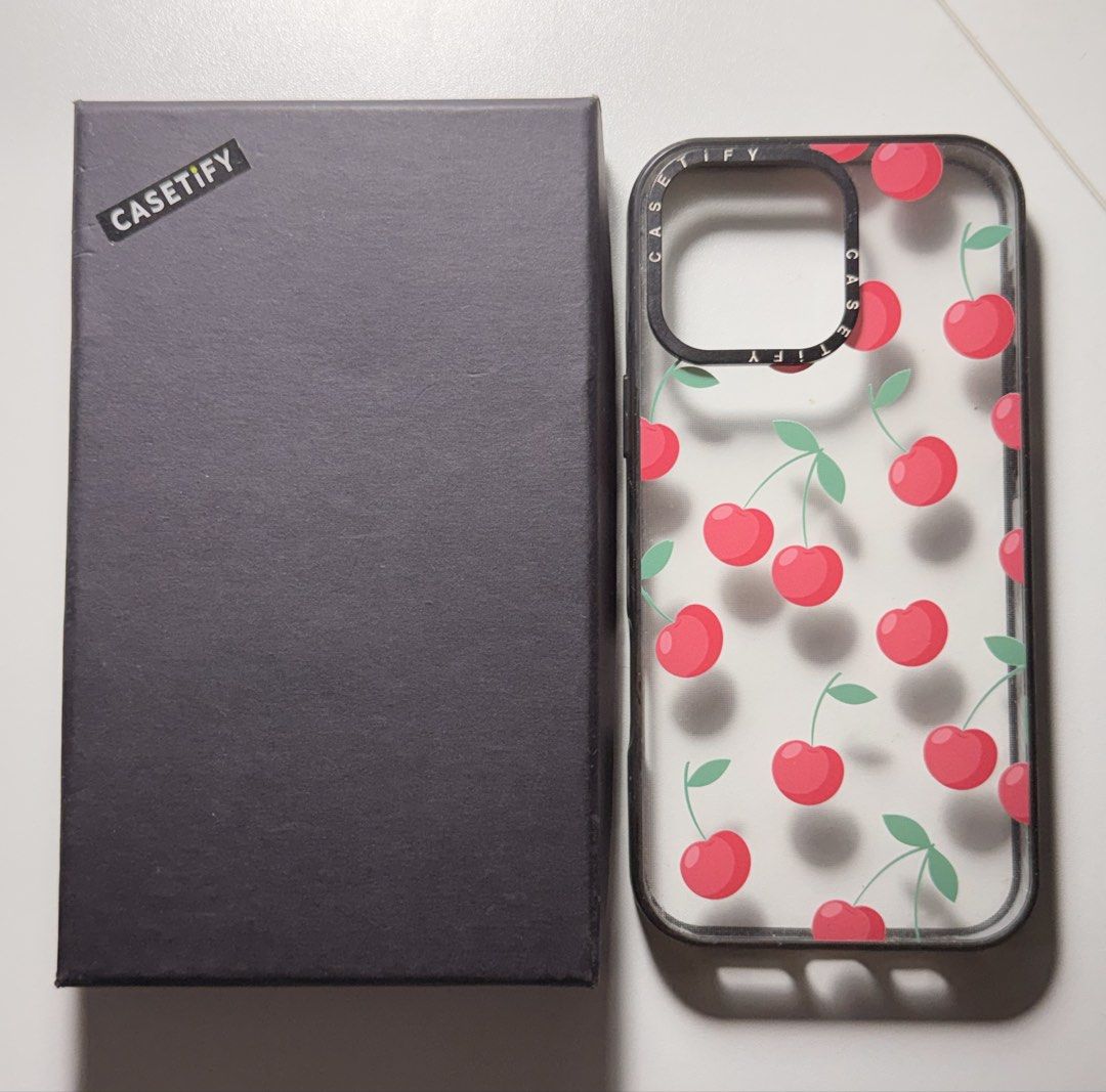 IPhone 16 pro max Casetify Cherry (Dupe) (Category: Cases & Sleeves) located in Marikina City. Submitted by declutterchest (Listing ID 1457514929, Image 2). Description: Selling my IPhone 16 pro max Casetify Cherry (Dupe) Available for lalamove or J&T Delivery .