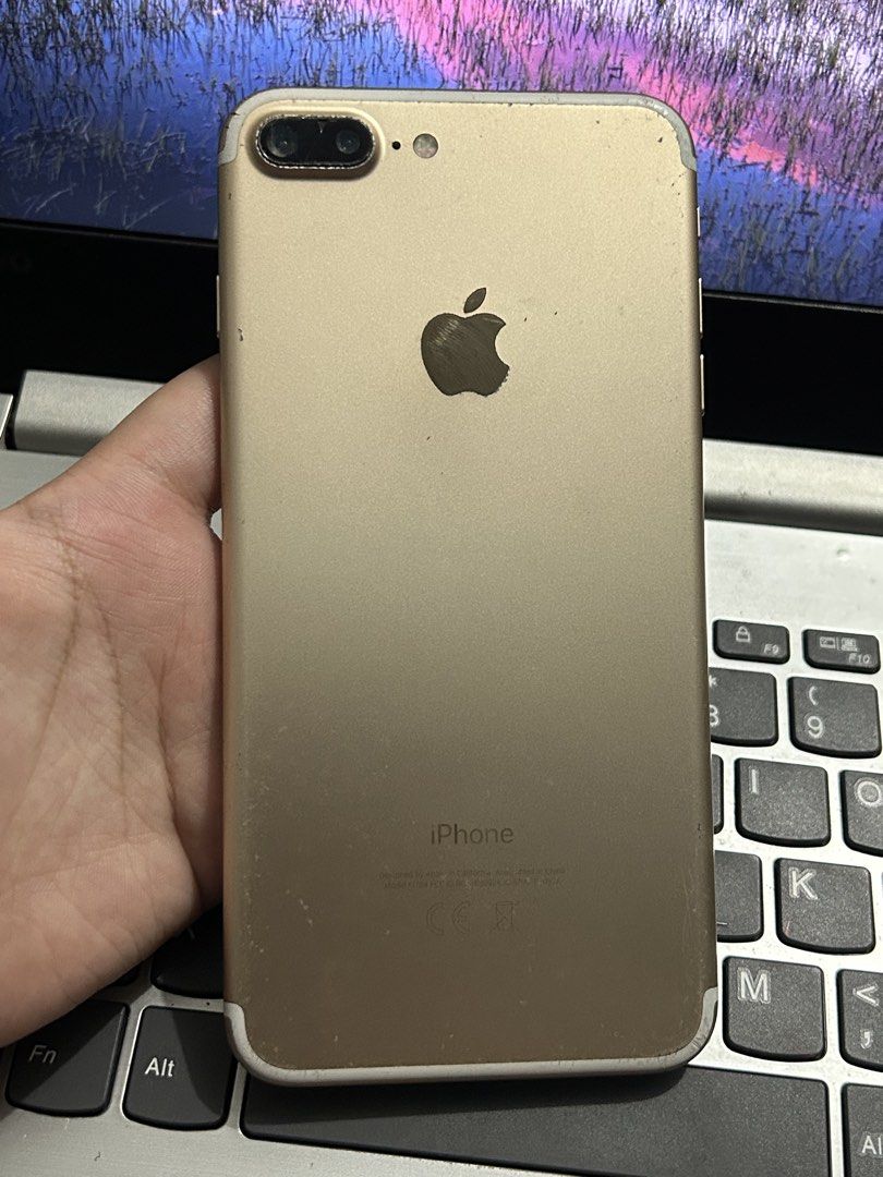 iphone 7 plus (Category: iPhone 7 Series) located in Manila. Submitted by k.gonzales (Listing ID 1457506702, Image 1). Description: FOR SALE IPHONE 7 PLUS 32GB WIFI USE 65% BATTERY HEALTH ( ORIGINAL BATT ) ✅ TOUCH ID WORKING ✅ FRONT CAM MALINAW ✅ SMOOTH ISSUE: BASAG LCD ( NA-TATOUCH BUONG SCREEN, NAGAGAMIT NG MAAYOS ) MAY CRACK LENS NG CAM ₱1,500.