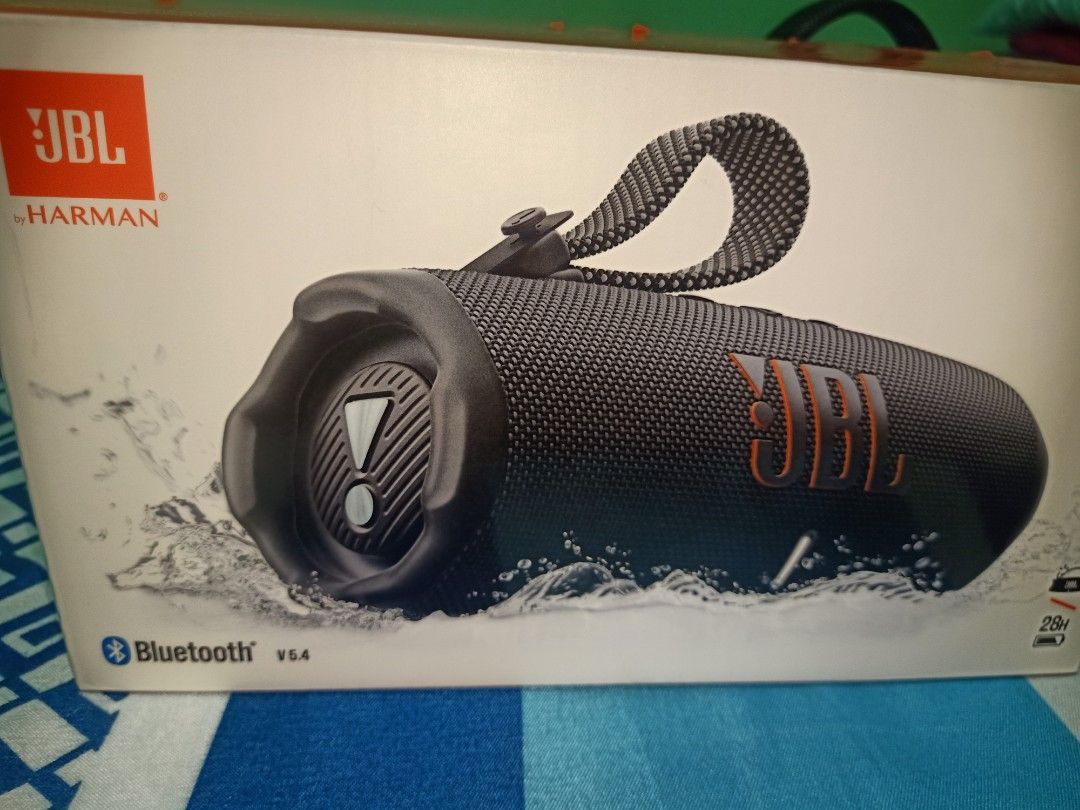 JBL Charge 6 Bluetooth Speaker (Category: Soundbars, Speakers & Amplifiers) located in Cavite. Submitted by nigo1993 (Listing ID 1457435338, Image 1). Description: - Portable JBL Bluetooth Speaker (v5.4) - Up to 28 hours of playtime - Water-resistant design, ideal for - outdoor adventures - Compact with a convenient carrying strap - Excellent sound quality - Includes original packaging.