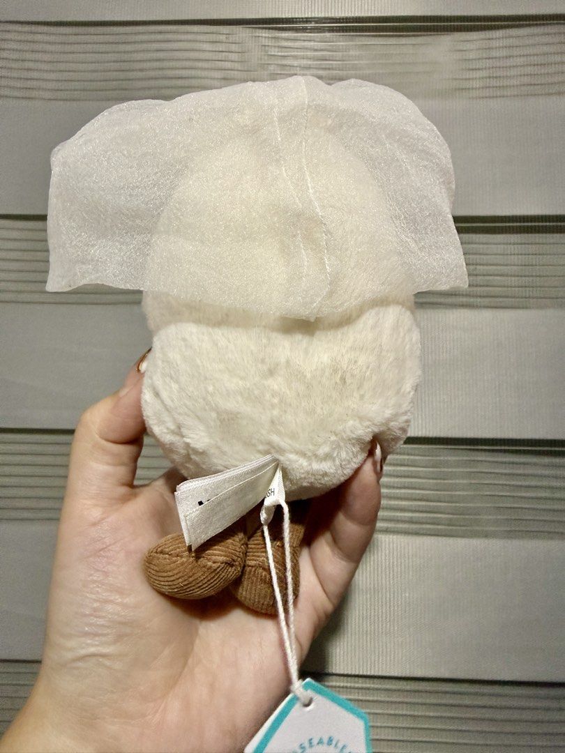 Jellycat Amuseables Boiled egg “Bride” (Category: Plushies & Soft Toys) located in Manila. Submitted by bcbg3217 (Listing ID 1457444356, Image 2). Description: ‼️PLEASE READ BEFORE BUYING‼️ Brand new condition with tags Rare find ✨One size Authenticity guaranteed (Please do your own checking too) No other jellycat inclusions Actual photos are posted No other issues or flaws unless stated Please check the photos thoroughly before placing an order 
