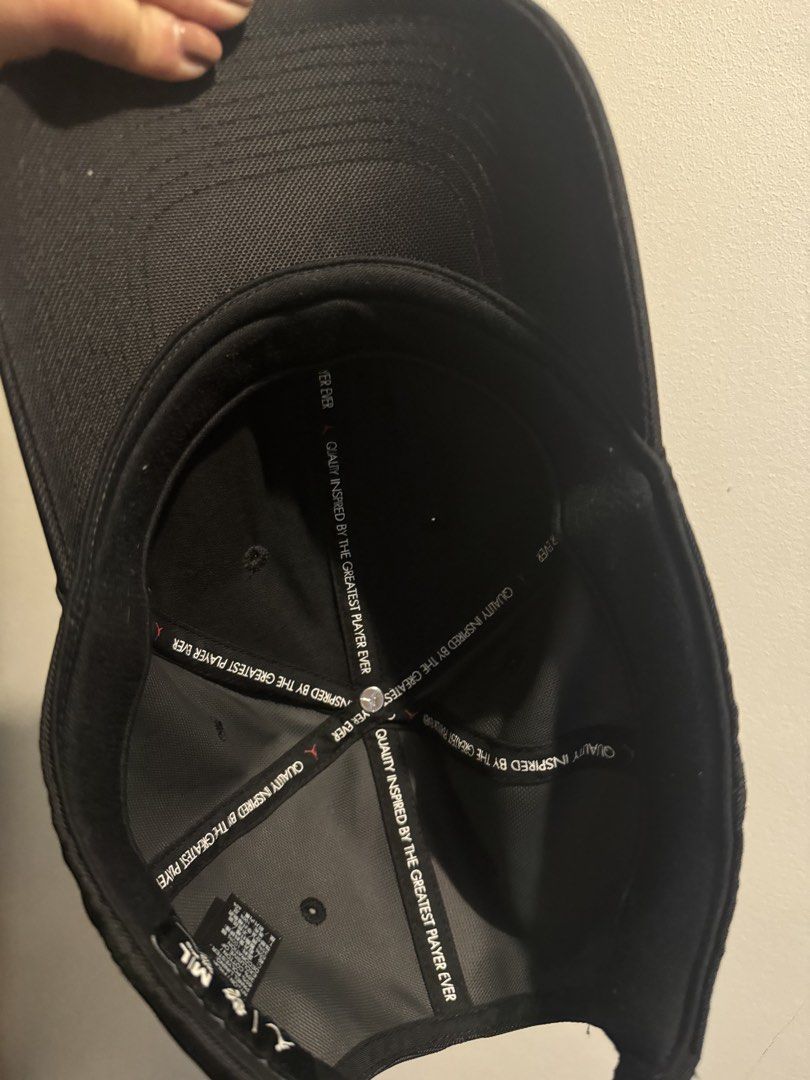 Jordan Cap Black Jumpman Logo (Category: Caps & Hats) located in Makati City. Submitted by hotstuff00 (Listing ID 1457479333, Image 1). Description: - Authentic Black Jordan Cap - Features the iconic Jumpman logo on the front - "Quality Inspired by the Greatest Player Ever" detail inside - Adjustable strap for a custom fit - Classic baseball cap style.