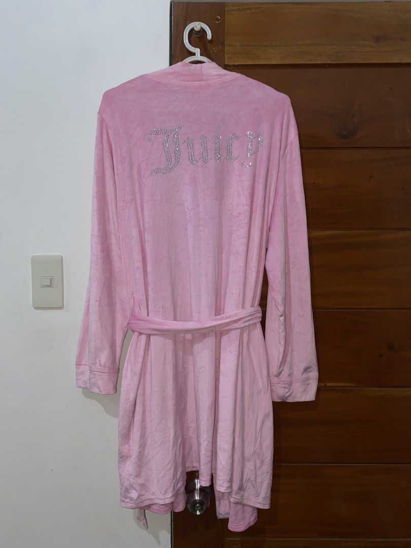 Juicy couture bathrobe (Category: Undergarments & Loungewear) located in Tanza. Submitted by 9th.street.thrift (Listing ID 1457487269, Image 3). Description: Juicy couture bathrobe Beaded Excellent No issue L-xl on tag 24.5x36 This 1 on the market here in ph.