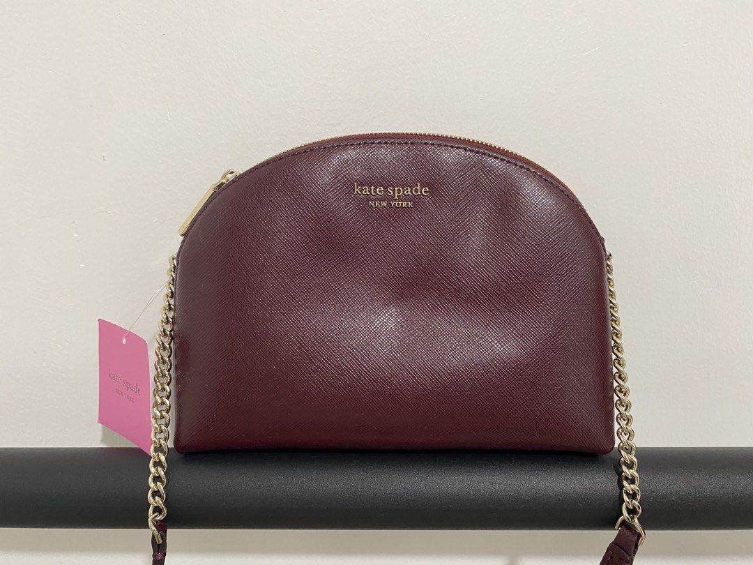 Kate Spade bag (Category: Cross-body Bags) located in Batangas. Submitted by decluttery0908 (Listing ID 1457380217, Image 1). Description: KATE SPADE Spencer Double-zip Dome Crossbody Bnwt 💯 authentic from US FREE SHIPPING thru j&t only RFS: too many bags.