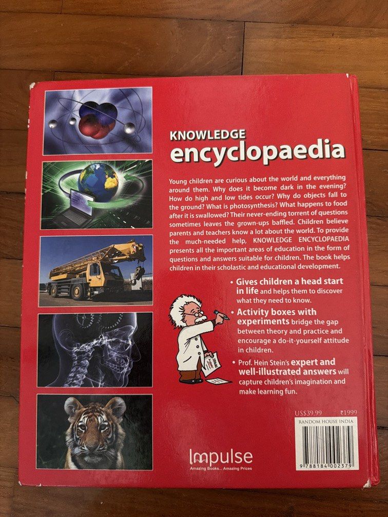 Knowledge encyclopaedia (Category: Textbooks) located in Singapore. Submitted by sagittarius.05 (Listing ID 1457339377, Image 3). Description: Amazing book for GK along various topics ! .