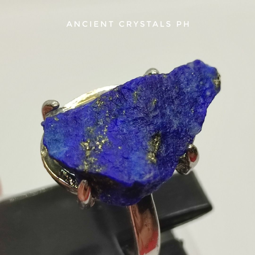 Lapis Lazuli and Ruby Raw Rings ✨ (Category: Rings) located in Makati City. Submitted by ancientph (Listing ID 1457507961, Image 3). Description: Lapis Lazuli and Ruby Raw Rings ✨ From the Golden Hours Collection 1 - Lapis Lazuli (20.6 mm / 4.00 g) 2 - Lapis Lazuli (20.2 mm/ 4.96 g) 3 - Ruby (15.1 mm /3.90 g) Lapis Lazuli is good for: -Stimulates wisdom, truth, and intellectual ability -Enhances self-expression and clear communication -Encourages