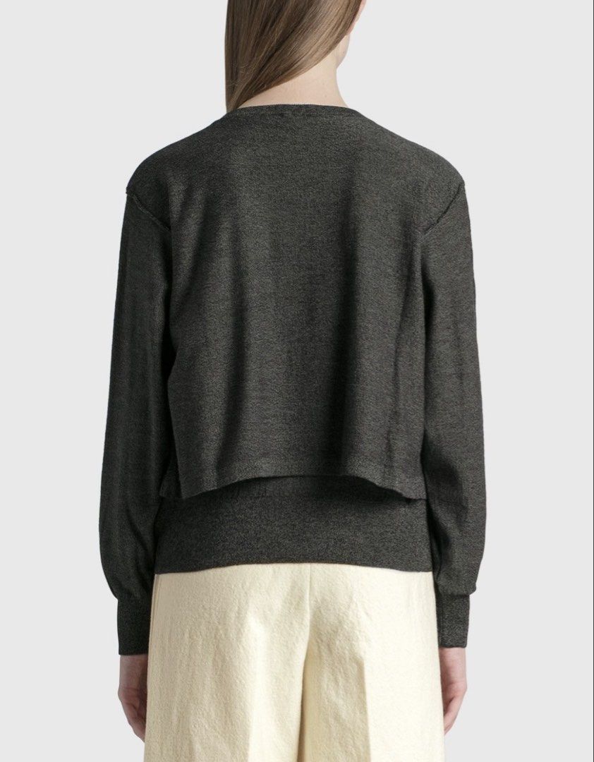 LEMAIRE - A/W’ 20 - Double Layer Cardigan (Category: Coats, Jackets and Outerwear) located in Quezon. Submitted by _sortofgoodsph (Listing ID 1457474836, Image 3). Description: LEMAIRE - A/W’ 20 - Double Layer Cardigan Size S on tag Dimensions: Pit to pit - 20” Length - 22.5 - 24” Sleeve - 23” Shoulder - 17” Hem - 13” Excellent condition No issue Note: Feel free to ask questions before purchasing.