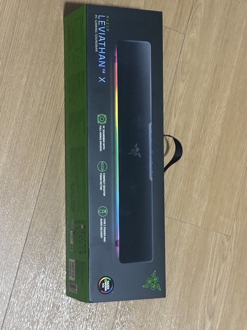 Leviathan V2 X PC Gaming Soundbar (Category: Other Accessories) located in Singapore. Submitted by hekfoxsbcn (Listing ID 1457504152, Image 1). Description: Given by my parents company so unused and new, meet up only at yishun or you arrange lalamove .