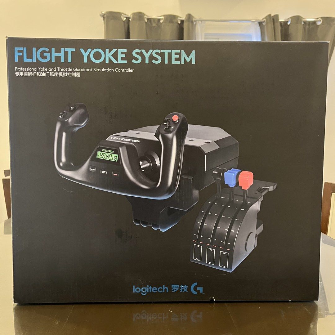 Free Shipping! Logitech Flight Yoke System | Professional Yoke and Throttle Quadrant Simulation Controller (Category: Controllers) located in Angeles City. Submitted by popsyluvain (Listing ID 1457358367, Image 1). Description: • Receipt from datablitz is still there • Free shipping .