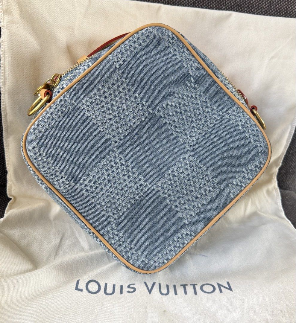 Louis Vuitton Monogram Denim Vanity PM Bag (Category: Luxury Bags & Wallets) located in Iloilo. Submitted by darvoza (Listing ID 1457350941, Image 3). Description: - Louis Vuitton Vanity PM bag - Monogram Denim material - Gold hardware - Pearl zipper pull - Adjustable leather strap - Ideal for travel or everyday use - Item arrived from Hongkong as gift but not my type - With serial Number Slightly negotiable .