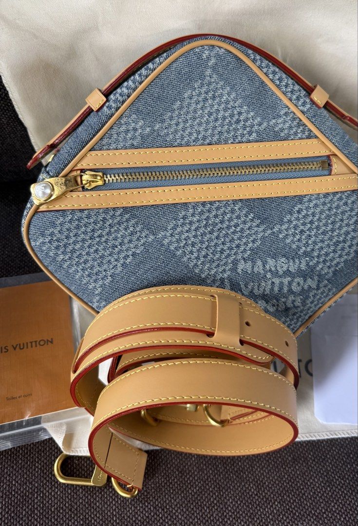 Louis Vuitton Monogram Denim Vanity PM Bag (Category: Luxury Bags & Wallets) located in Iloilo. Submitted by darvoza (Listing ID 1457350941, Image 1). Description: - Louis Vuitton Vanity PM bag - Monogram Denim material - Gold hardware - Pearl zipper pull - Adjustable leather strap - Ideal for travel or everyday use - Item arrived from Hongkong as gift but not my type - With serial Number Slightly negotiable .