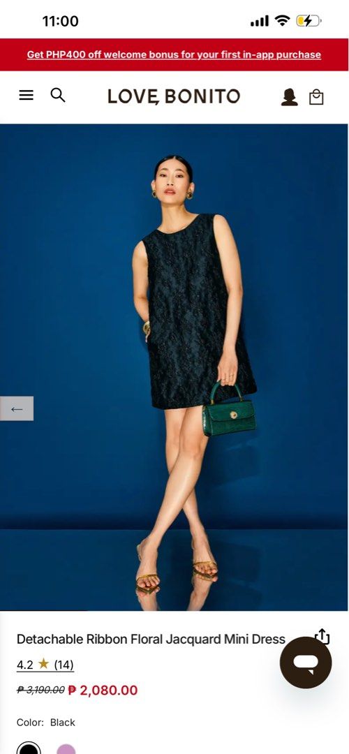 Love Bonito Dress (Category: Dresses) located in Pasig City. Submitted by evrylabel (Listing ID 1457352657, Image 1). Description: Brand new with tag RFS: decluttering.