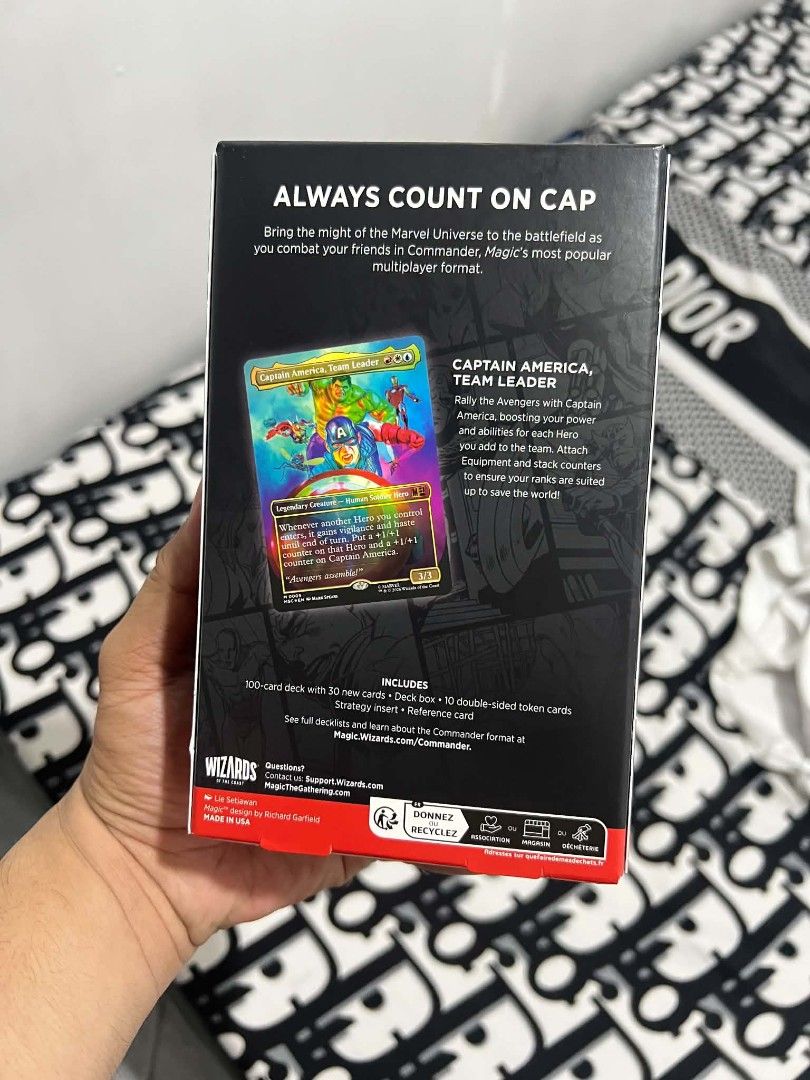 Magic The Gathering Marvel Avengers Assemble Commander Deck (Category: Raw Singles) located in Quezon City. Submitted by jochemae27579 (Listing ID 1457477533, Image 2). Description: ufs Last price - 4,200 (original price 4,999) Magic The Gathering Avengers Assemble Commander Deck - Comes with 1 foil-card - 10 double-sided token cards included loc: sauyo, novaliches.