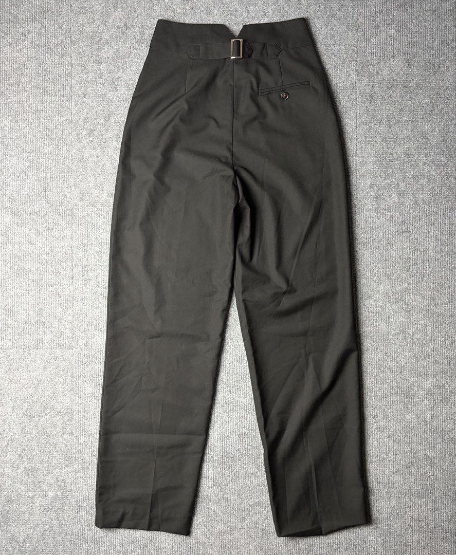 Maison Margiela Mm6 Buckled Black Slacks (Category: Other Bottoms) located in Manila. Submitted by yourtherapist_ (Listing ID 1457427994, Image 2). Description: Maison Margiela Mm6 Buckled Black Slacks Fit Size: XS Condition: 9/10 Flaw: Loose stitch on hem Material: Polyester, Viscose Made in: Italy Measurements Waist: 27 Length: 42 Hem: 8 1,300.