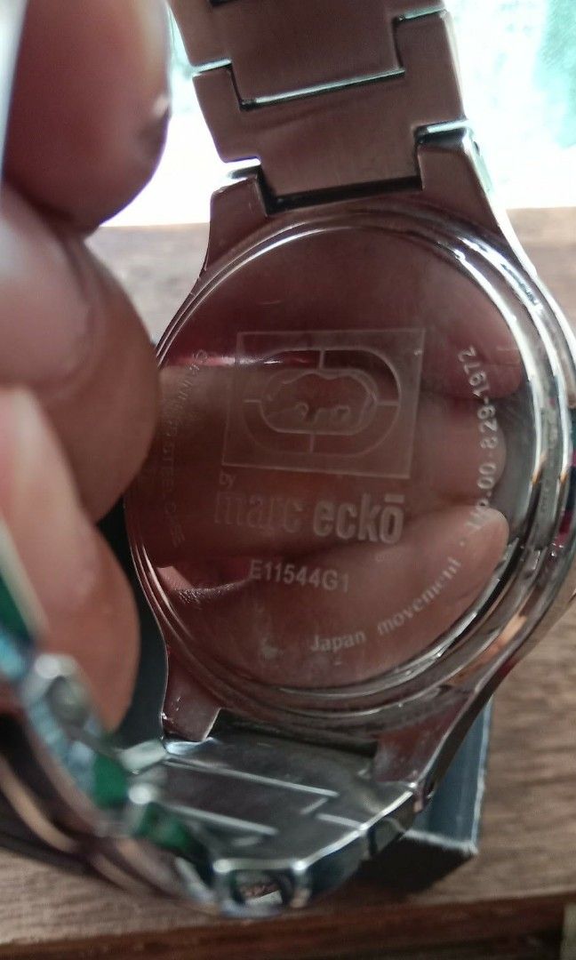 Marc Ecko "The Skeletor" Flash Sale (Category: Men's Watches) located in Manila. Submitted by piatot (Listing ID 1457357476, Image 3). Description: Marc Ecko "The Skeletor" E11544G1 — Watch Details & Price Model: E11544G1 ("The Skeletor") Brand: Marc Ecko Cut & Sew Gender: Men's Movement: Japan quartz (3-hand analog) Crystal: Mineral glass Case: Polished stainless steel, round, 43–44 mm diameter Bezel: Stainless steel set with crystal/clear stone