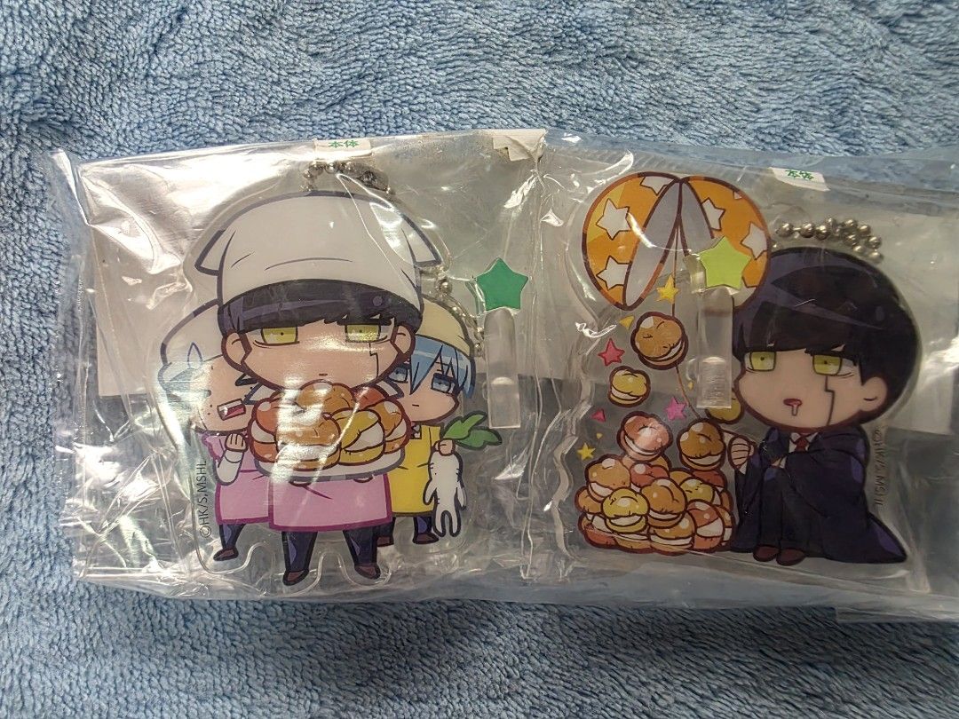 Mashle Mash Burnedead Acrylic Deco Chara Baking & Cream Puff (Category: Designer & Blind Box Toys) located in Manila. Submitted by animestuffsshop (Listing ID 1457343772, Image 1). Description: Mashle Mash Burnedead Acrylic Deco Chara Baking & Cream Puff - 140 each -WYSIWYG, As Is MOP: GCash MOD: Direct JNT, Lalamove, LBC COP.