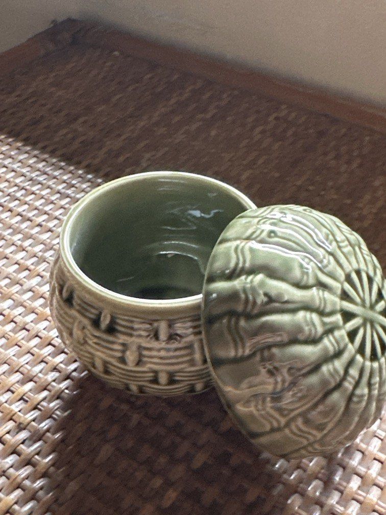 matcha/coffee container (Category: Coffee & Tea Tableware) located in Manila. Submitted by cline.cloud (Listing ID 1457400161, Image 2). Description: used it for my matcha powder slightly negotiable sa sure buyer Gcash payment only.