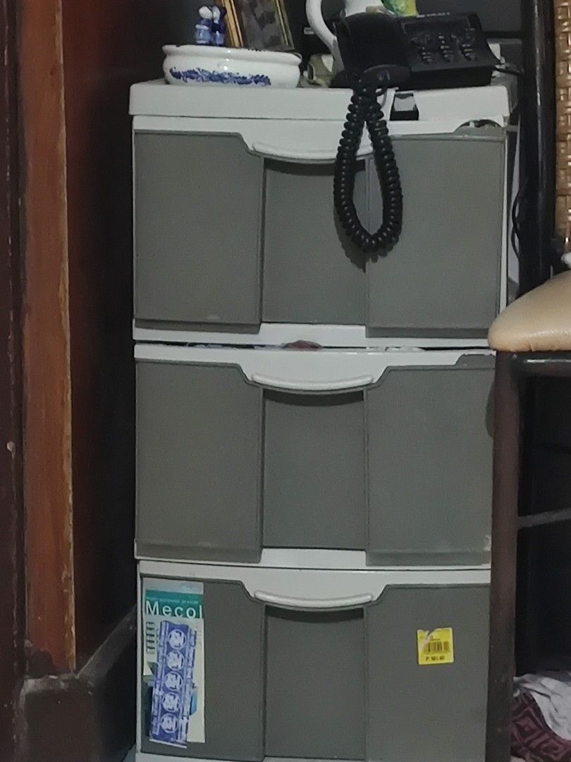 Mecol 3 drawer plastic cabinet (Category: Storage Boxes & Baskets) located in Manila. Submitted by ggabz (Listing ID 1457512471, Image 1). Description: .