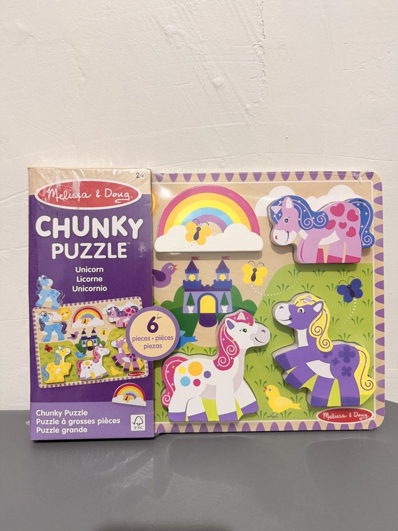 Melissa & Doug Chunky Unicorn Puzzle (Category: Board Games & Puzzles) located in Pasig City. Submitted by kaiplays (Listing ID 1457482213, Image 1). Description: 📍 Pasig City 🚛 Grab, Lalamove, SCO ✔️ COD within Metro Manila (have own rider).