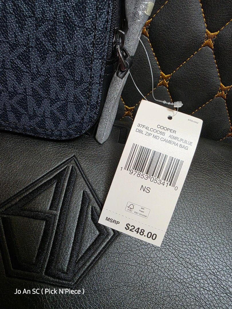 MICHAEL KORS COOPER ADMIRAL BLUE CAMBAG (Category: Sling Bags) located in Quezon City. Submitted by joansc (Listing ID 1457500454, Image 3). Description: SOURCED: US 100% ORIGINAL ONLY W/TAG, POLYPLASTIC, CARE CARD.