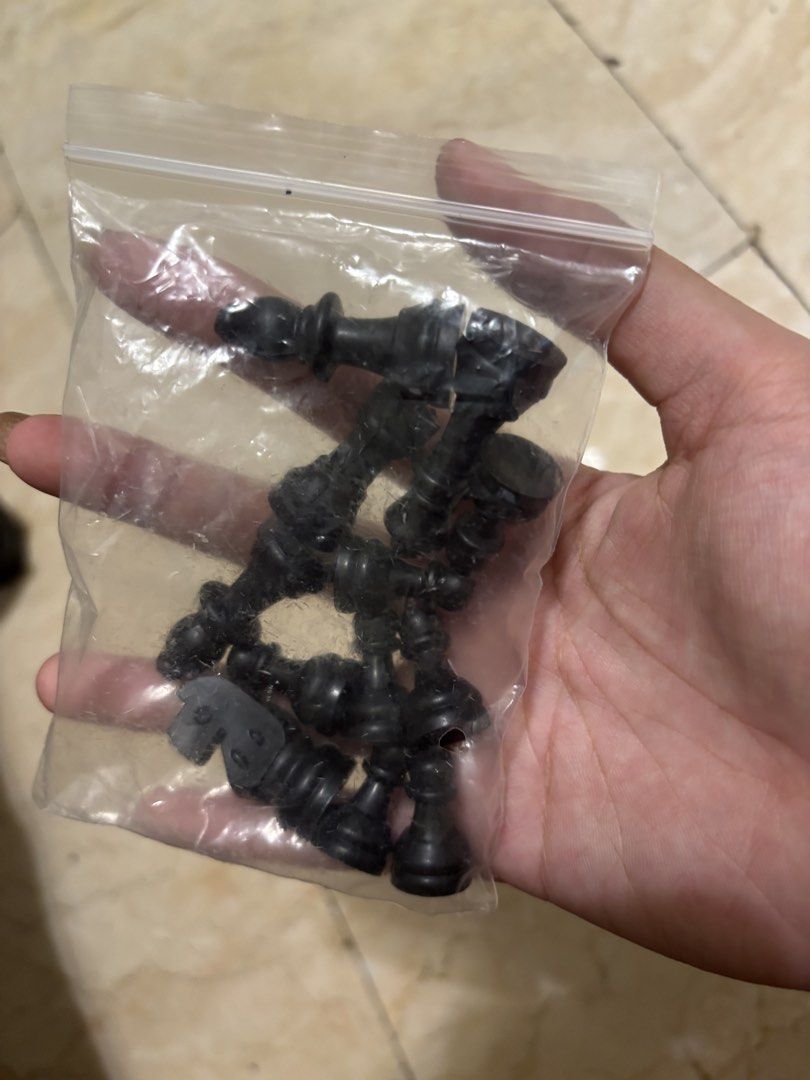mini chess pieces (take all for ₱20) (Category: Board Games & Puzzles) located in Las Pinas. Submitted by piarre (Listing ID 1457448058, Image 2). Description: ~ good as new, no flaws ~ shipping shall be shouldered by buyer! (j&t shipping is usually for P65 only) ~ mop: gcash, paymaya, bpi bank transfer, paypal ~ can create a bundle with other items i sell just send me an offer! ~ feel free to msg me for any inquiries!.