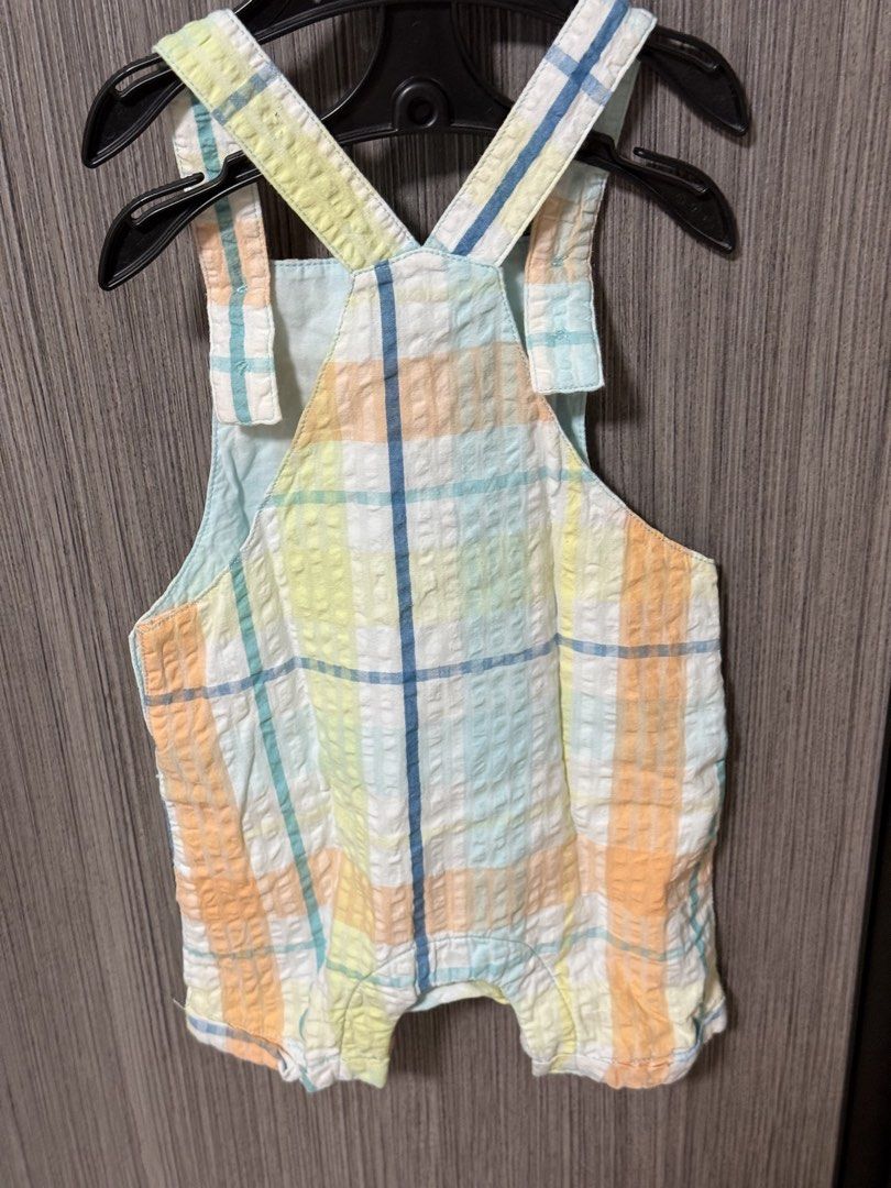 Mothercare Pastel Plaid Overall (Category: Babies & Kids Fashion) located in Quezon City. Submitted by ketch10 (Listing ID 1457416385, Image 3). Description: Size 3-6months on tag Very nice in person Used 2x only for milestone photo.