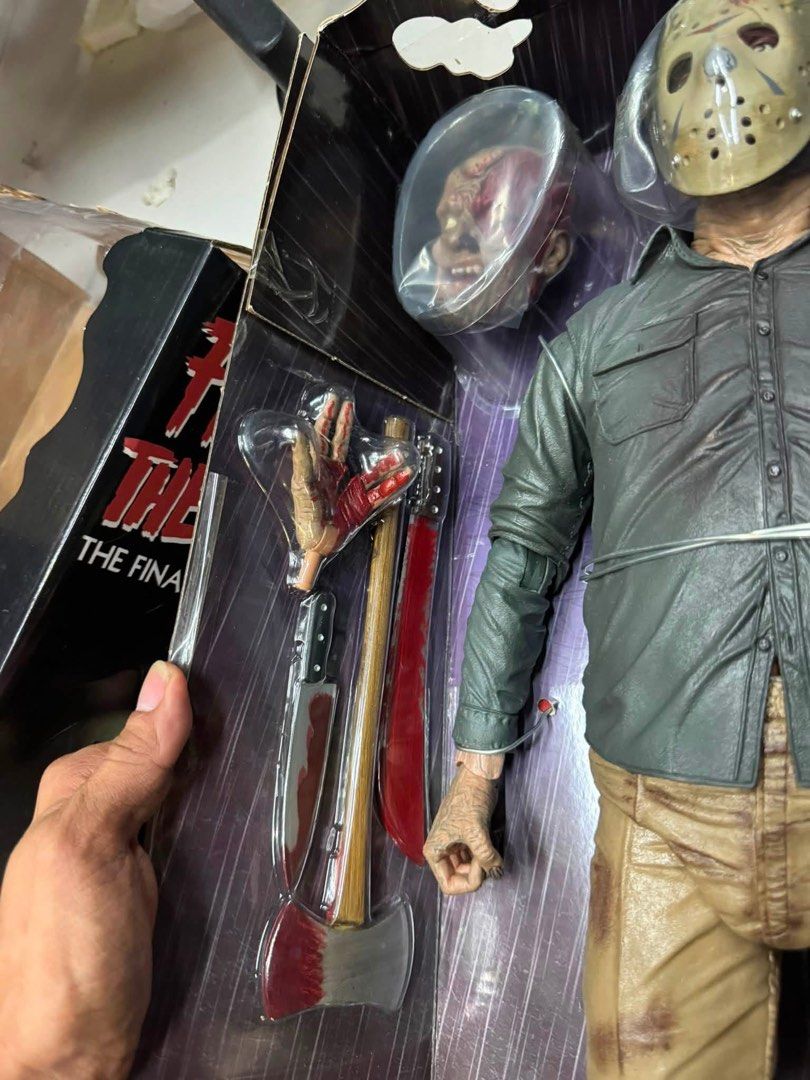 Neca Jason Friday the 13th 1:4 Scale (Category: Figurines & Statues) located in Paranaque City. Submitted by icko007 (Listing ID 1457415999, Image 2). Description: Neca Jason Voorhies Friday the 13th Final chapter 18”inch tall Horror toys Mint in box Never tinangal sa clamshell Open to check lng Price 8500 Only No Rush Shipping/ Dibs Now Pay now Location Paranaque Payment Gcash/Bpi Shipping Lalamove/Lbc Buyers Risk / Fee ‼️Seller is not responsib