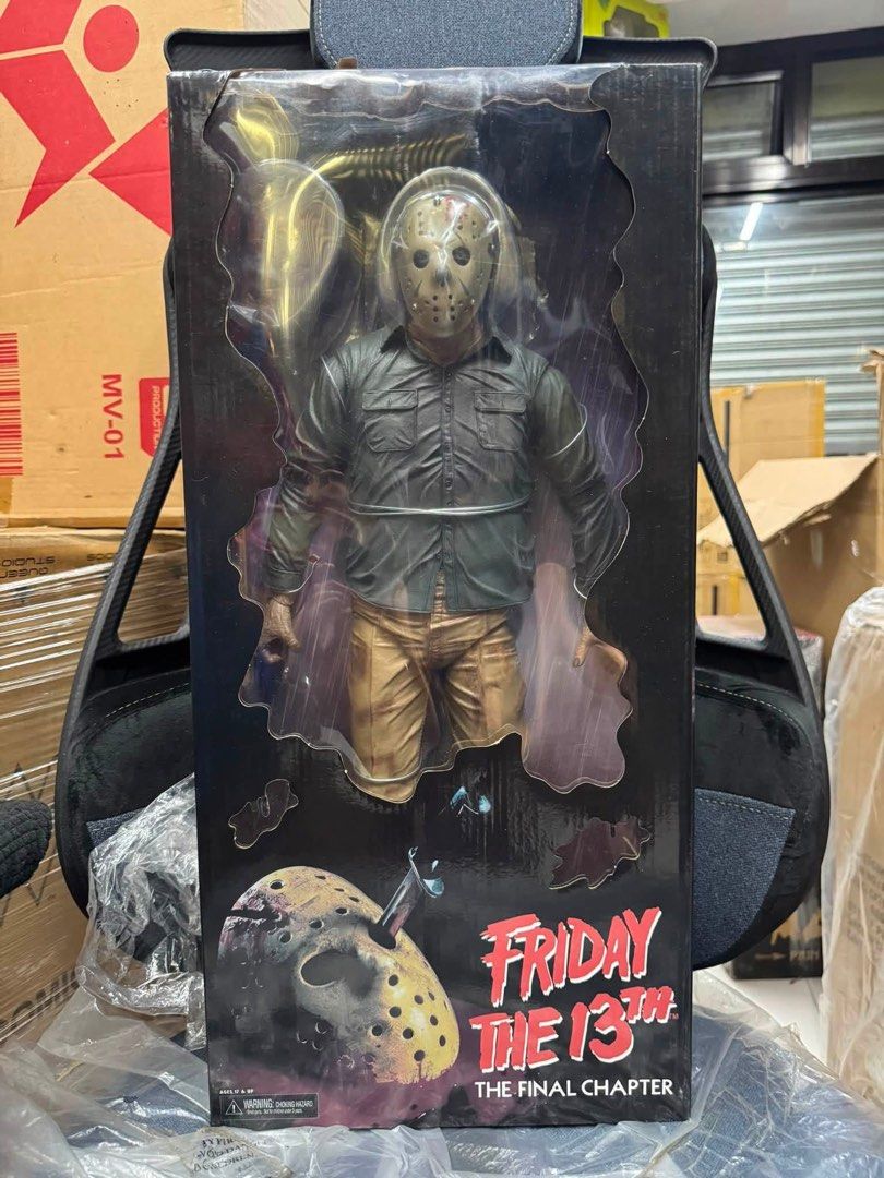 Neca Jason Friday the 13th 1:4 Scale (Category: Figurines & Statues) located in Paranaque City. Submitted by icko007 (Listing ID 1457415999, Image 1). Description: Neca Jason Voorhies Friday the 13th Final chapter 18”inch tall Horror toys Mint in box Never tinangal sa clamshell Open to check lng Price 8500 Only No Rush Shipping/ Dibs Now Pay now Location Paranaque Payment Gcash/Bpi Shipping Lalamove/Lbc Buyers Risk / Fee ‼️Seller is not responsib