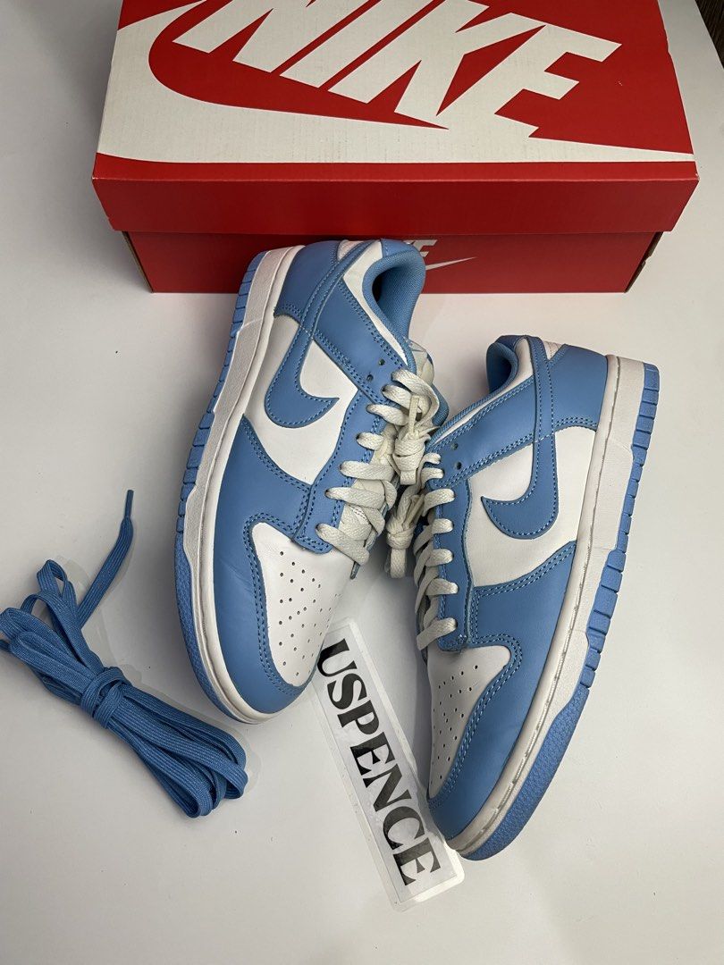 Nike Dunk Low Unc (Category: Sneakers) located in Makati City. Submitted by uspence (Listing ID 1457407031, Image 2). Description: Nike Dunk Unc nego price • Used / Legit (Local Release) • Sz: 8M / 9.5W complete w/box & OG lace • Added extra white lace bought online • Ship: LBC/Grab Meetup: By arrangement (Makati only).