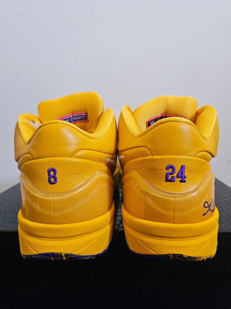 Nike Kobe 4 (Category: Sneakers) located in Mariveles. Submitted by mcvon (Listing ID 1457344147, Image 3). Description: kobe 4 Draft pack "Lakers" size 12.