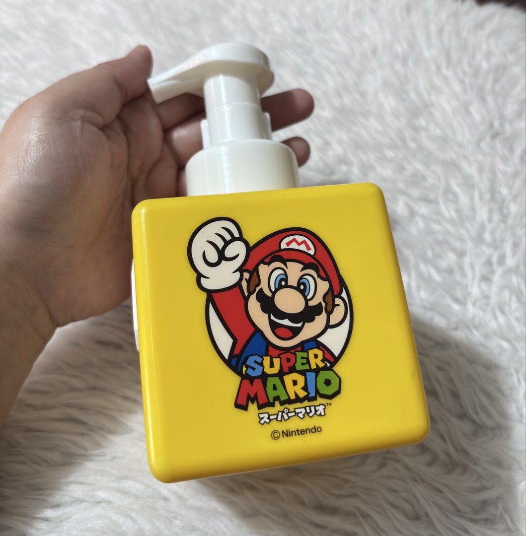 Nintendo Super Mario Soap Dispenser (Category: Bath) located in Paranaque City. Submitted by dalle_closet (Listing ID 1457355371, Image 2). Description: container size: 8 x 8cm.