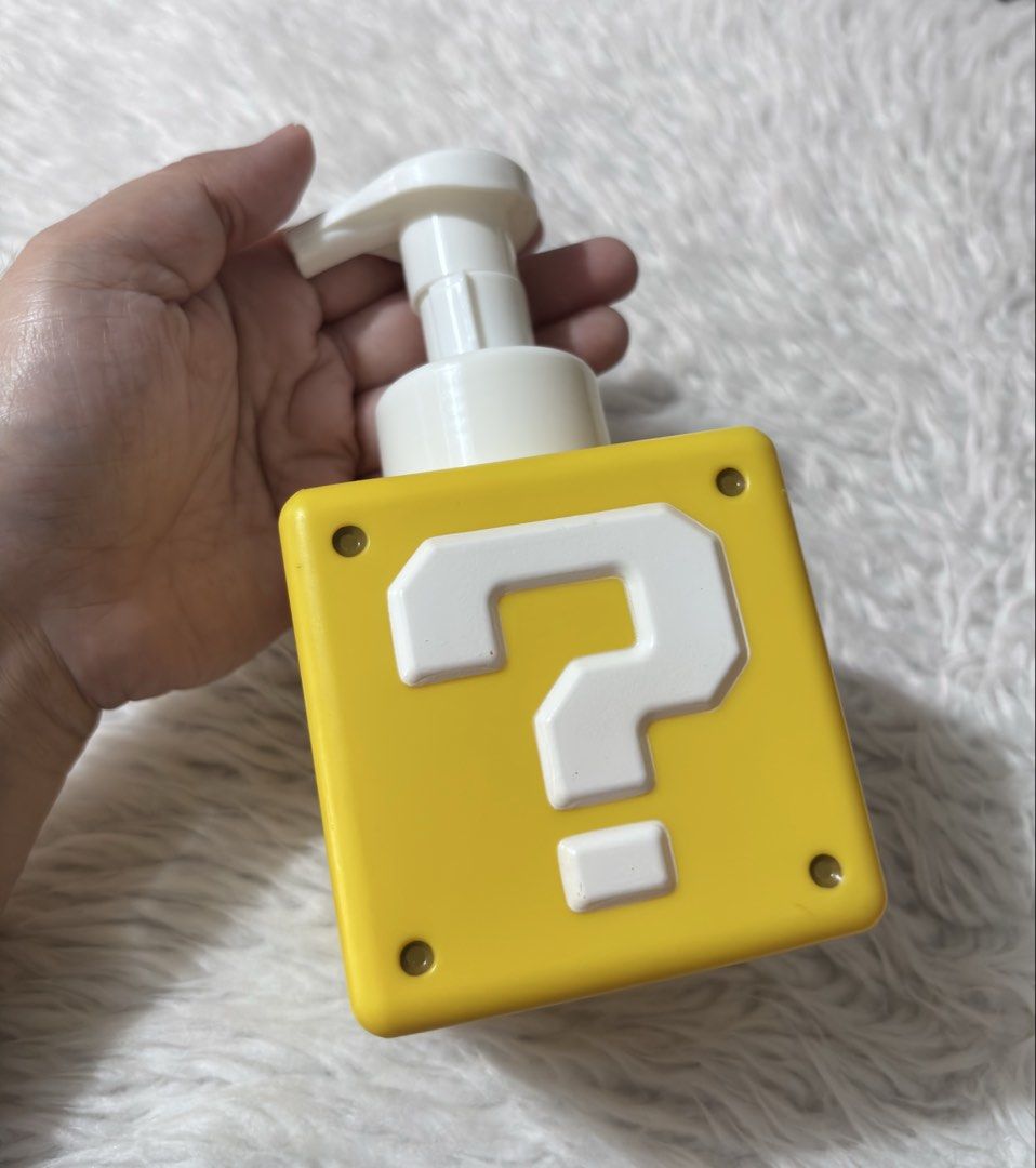 Nintendo Super Mario Soap Dispenser (Category: Bath) located in Paranaque City. Submitted by dalle_closet (Listing ID 1457355371, Image 3). Description: container size: 8 x 8cm.