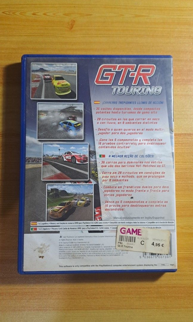 Original GTR Touring PS2 Racing Game (Complete with Manual) (Category: PlayStation) located in Nabua. Submitted by jayrizz000 (Listing ID 1457409936, Image 2). Description: Original PlayStation 2 racing game by Midas Interactive. ​Platform: Sony PS2 (PAL / European Import) ​Condition: Pre-owned.