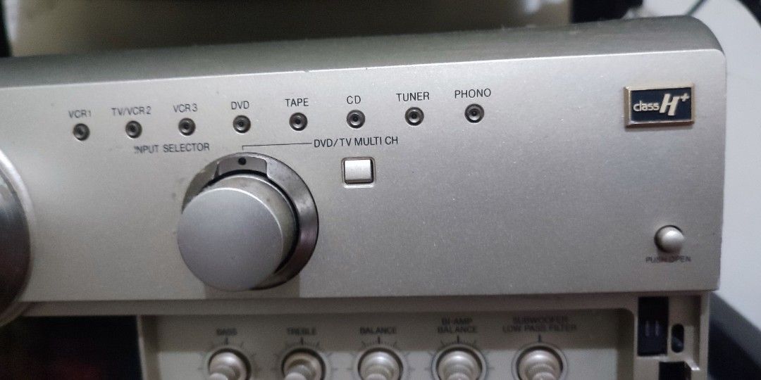 SU-AX6 MULTI-CHANNEL AV CLASS H+ AMPLIFIER (Category: Soundbars, Speakers & Amplifiers) located in Marilao. Submitted by rudybrandis96dts (Listing ID 1457418209, Image 3). Description: # PANASONIC SU-AX6 MULTI-CHANNEL CLASS H+ AV AMPLIFIER # THE IDENTICAL MODEL OF TECHNICS SA-AX6 ( Also owned by Panasonic ) # A vintage av receiver amplifier, but with powerful sound. Sound is so clear and crisp, with deep bass. Halimaw ang tunog # Multi-channel co