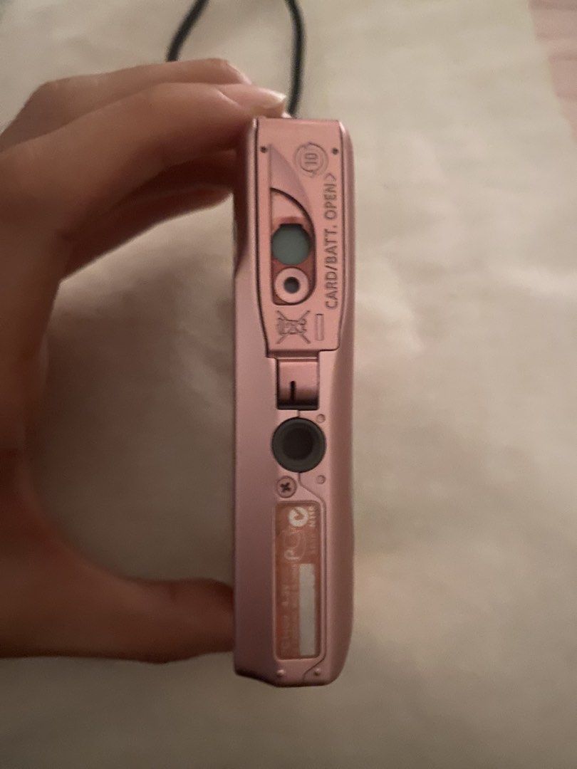 Pink Canon IXUS 105 Digital Camera (Category: Cameras) located in San Juan City. Submitted by mmarsto0 (Listing ID 1457480773, Image 2). Description: - selling my canon ixus 105 in pink (rare!) 💗 - each pic gives off dreamy and nostalgic vibes features - slim 12.1 mp ixus - 28mm wide, 4x zoom. optical is - 6.8 cm (2.7”) purecolour lcd II condition - body cosmetics: 8/10 - all buttons are working issue: - slight lcd burn and vignette as seen in t