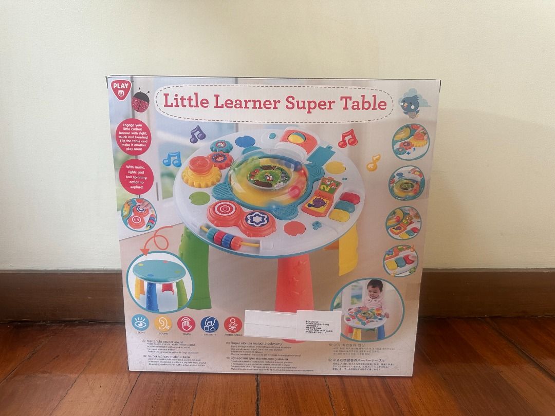 Play Little Learner Super Table (Category: Infant Playtime) located in Makati City. Submitted by travelfinds34611 (Listing ID 1457408022, Image 2). Description: Brand New, Unopened Box - Playgo Little Learner Super Table - Packed with interactive activities - Features lights and sounds - Promotes motor skills and learning - Suitable for ages 12 months and up - Keeps children entertained and engaged.