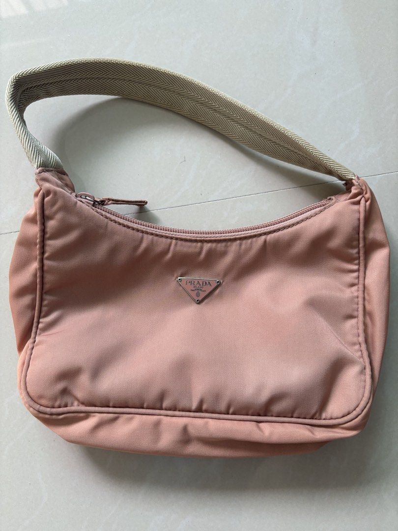 Prada Nylon Tessuto Mini Hobo Bag, Luxury, Bags & Wallets on Carousell